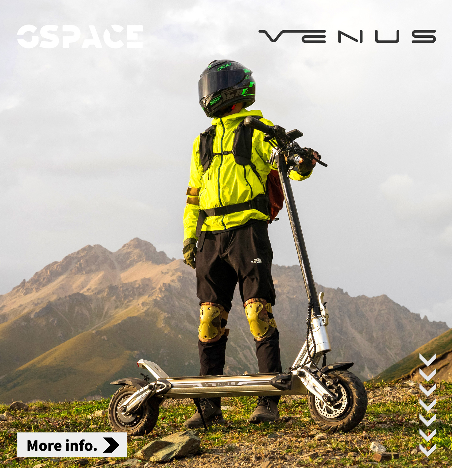 GSPACE Venus Sport L Long Range 64km Electric Scooter